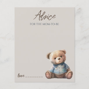 Conseils à l'ours mignon pour la carte maman
