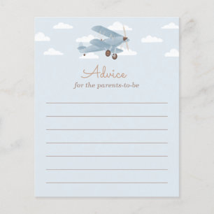 Conseils de Baby shower d'avion pour la carte Pare
