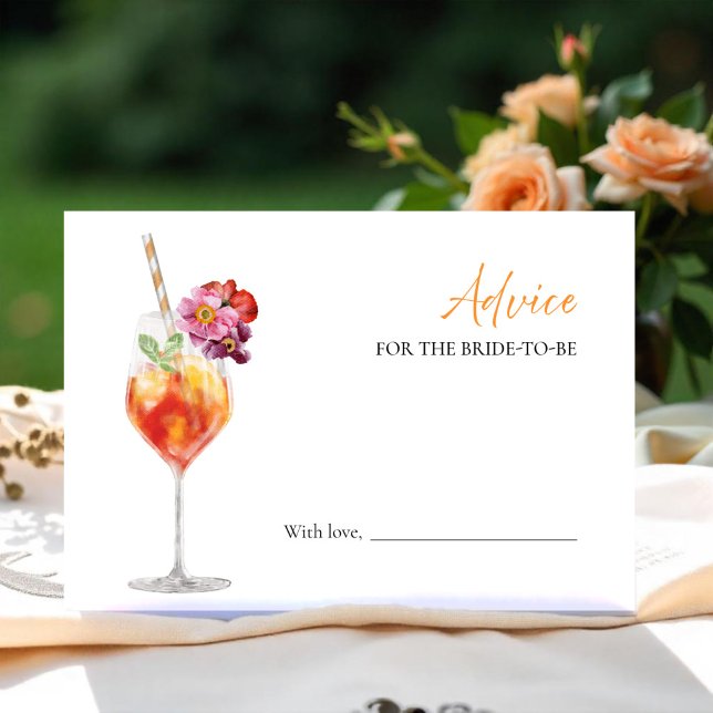 Conseils de Fête des mariées Spritz pour la carte  (Créateur téléchargé)