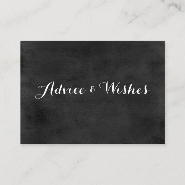 Conseils et voeux Cartes de mariage | Tableau (Devant)