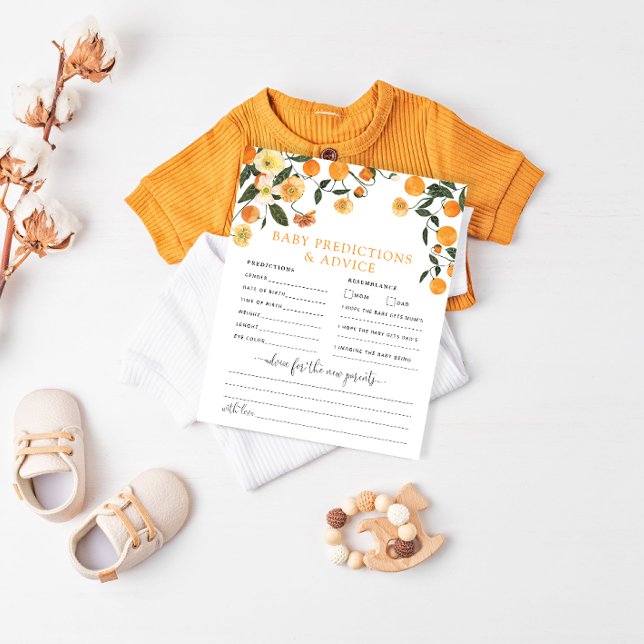 Conseils pour bébé Little Cutie et carte de prédic (Créateur téléchargé)