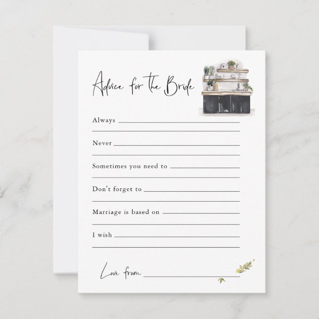 Conseils Pour La Mariée | carte Fête des mariées (Devant)