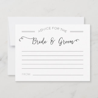 Conseils pour les cartes de mariée et de chambre