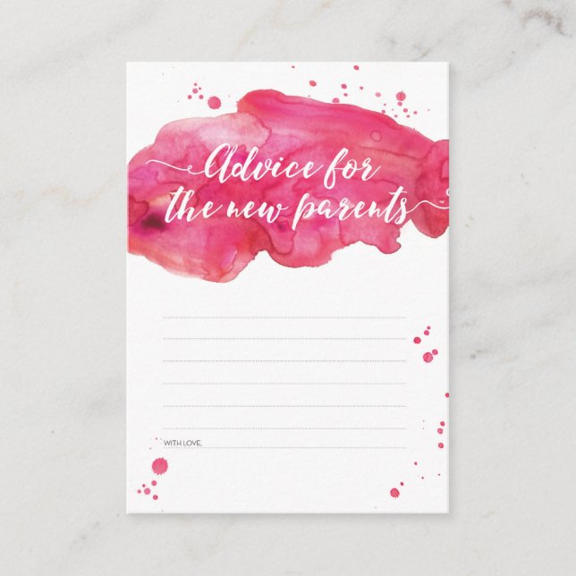 Conseils pour les nouveaux parents Cartes de Baby  (Devant)