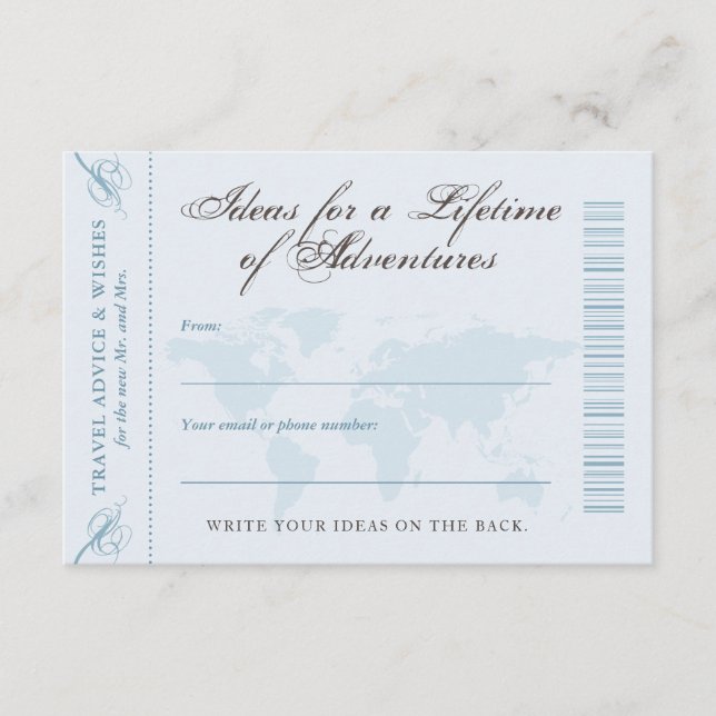 Conseils & Souhaits Voyage Aventure Date Carte de  (Devant)
