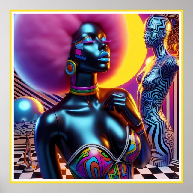 Consensual Sentry Ken Gauge Fantasy Vaporwave Poster (Front)