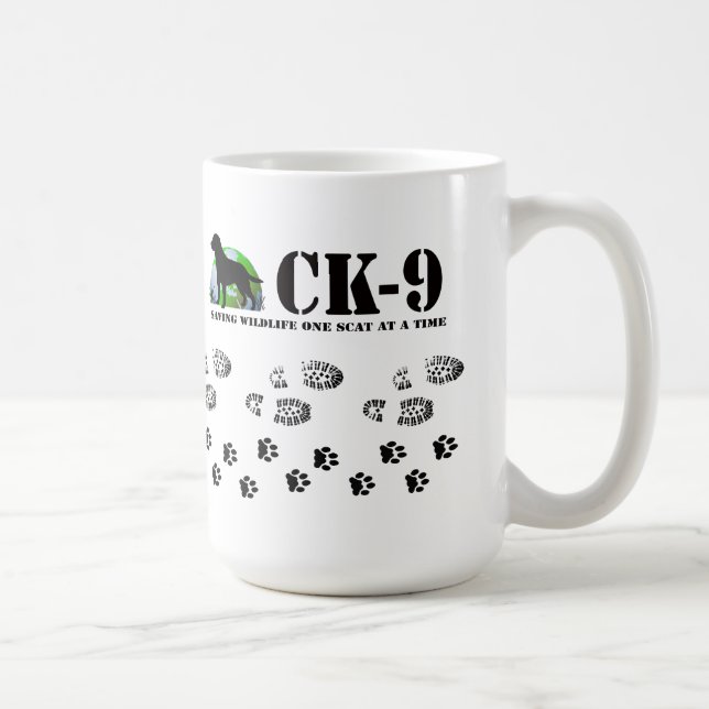 Conservation Canine Mug Paw prints and Boot Prints (Right)