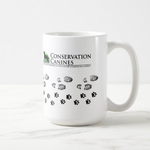 Conservation Canine Mug Paw prints and Boot Prints