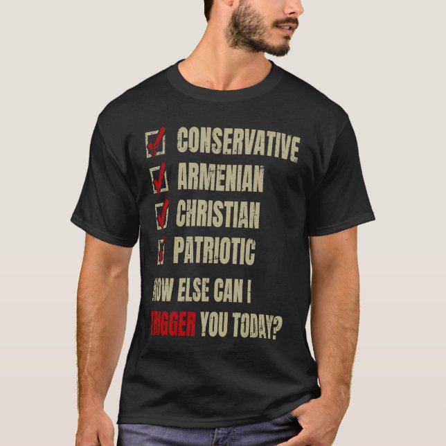 Conservative Armenian Christian Patriotic T-Shirt (Front)