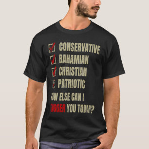 Conservative Bahamian Christian Patriotic T-Shirt