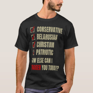 Conservative Belarusian Christian Patriotic T-Shirt