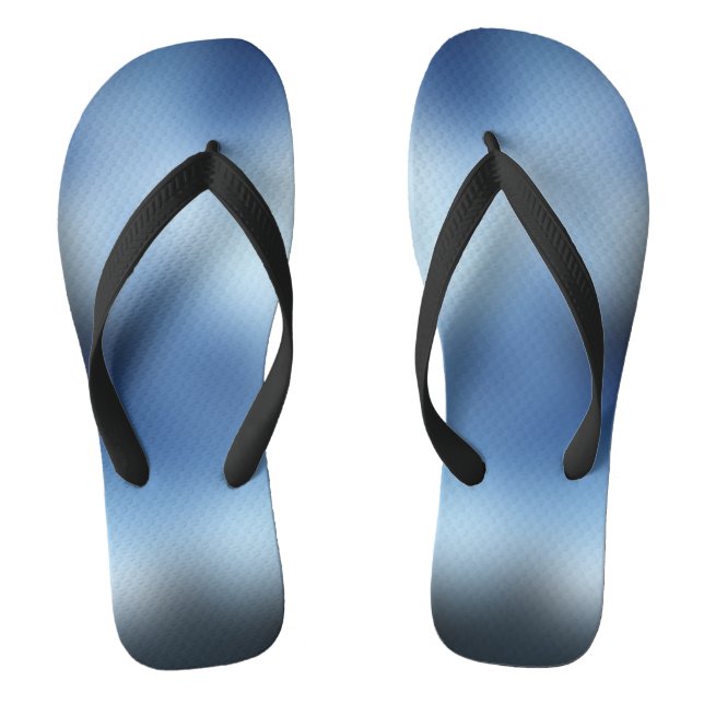 Conservative Blue Custom Created Flip Flops (Footbed)