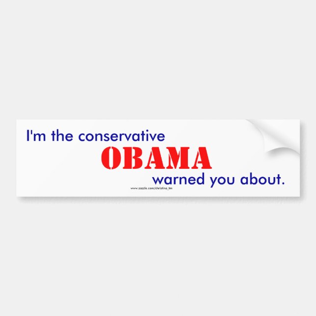 Conservative Bumper Sticker (Front)