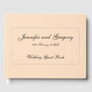 Conservative, Customized Marriage Guestbook