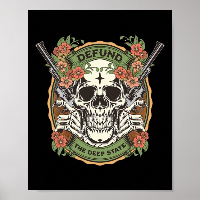 Conservative Defund The Deep State Republican  Poster (Front)