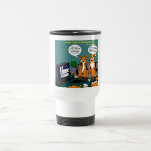Conservative News Funny Cartoon Travel Mug