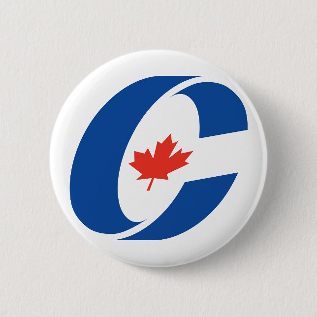 Conservative Party Logo 2 Inch Round Button (Front)