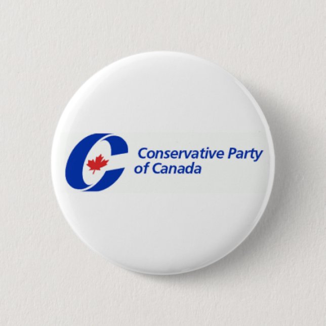 Conservative Party of Canada Logo 2 Inch Round Button (Front)