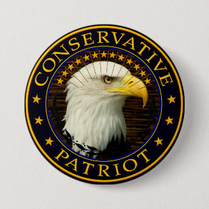 Conservative Patriot 2 3 Inch Round Button