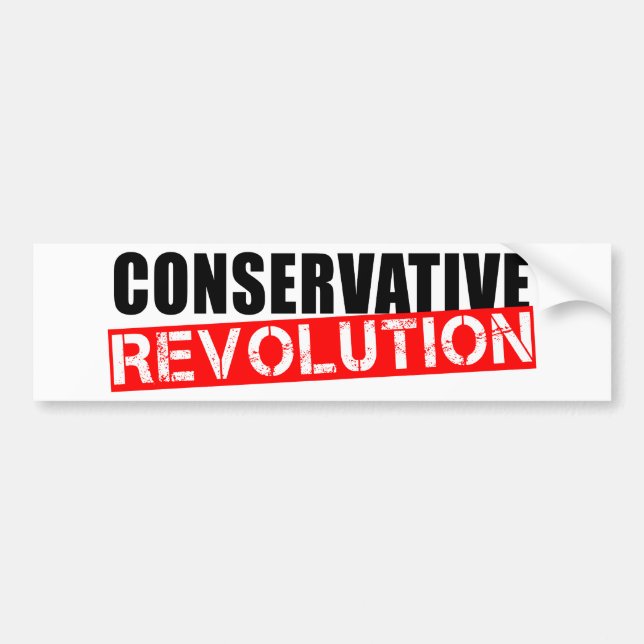 Conservative Revolution Bumper Sticker (Front)