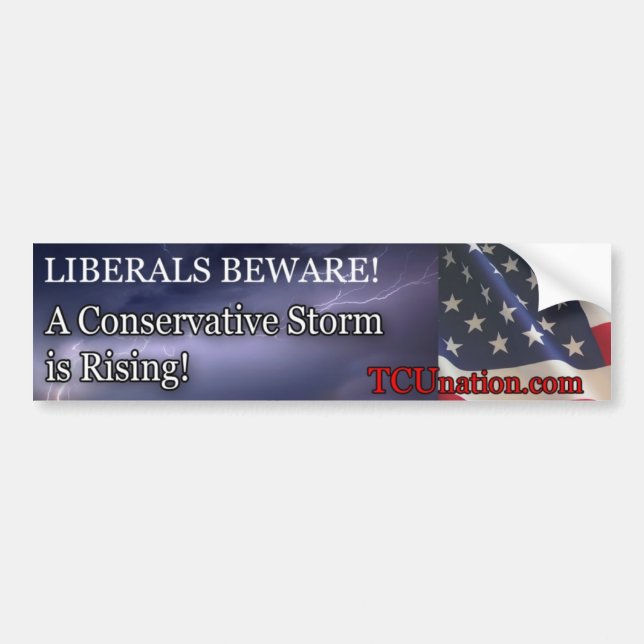 Conservative Storm Rising 1 Bumper Sticker (Front)
