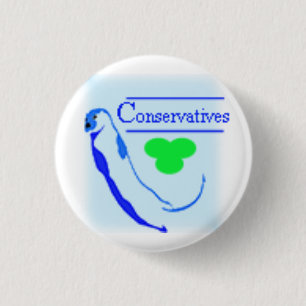 Conservatives Party Logo New Scottish 1 Inch Round Button