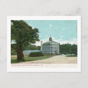 Conservatory, Druid Hill Park, Baltimore Vintage Postcard