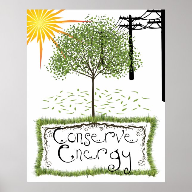 Conserve Energy Colassal Print  Poster (Front)