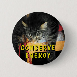 Conserve Energy the Grumpy Angel way! Meme 2 Inch Round Button