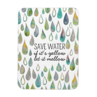 CONSERVE WATER Protect Planet Save Earth Bathroom