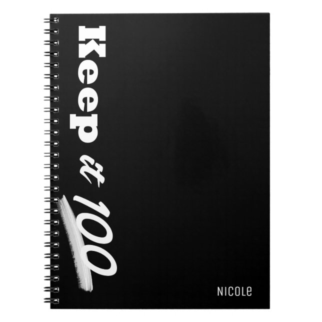 Conserver 100 Journal personnalisé moderne (Devant)