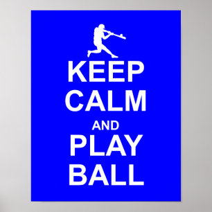 Conserver le calme et jouer Ball Impression ou aff