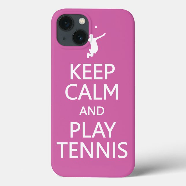 Conserver le calme et jouer Tennis coques de coule (Verso)