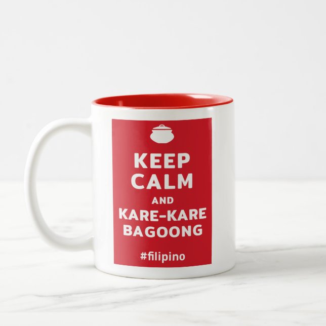 Conserver le calme et Kare-Kare Bagoong Mug philip (Gauche)