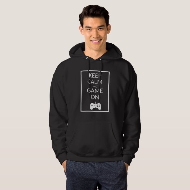 Conserver le calme et le jeu sur le Sweat - shirt  (Devant entier)
