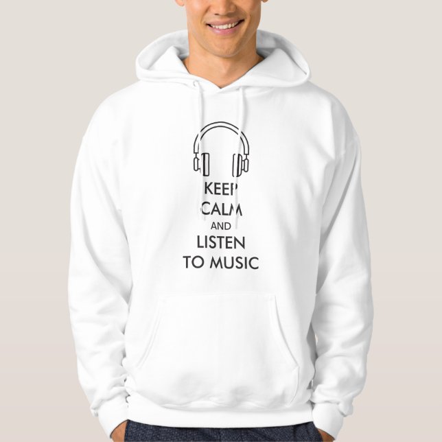 Conserver le calme et l'écoute Sweat - shirt à cap (Devant)