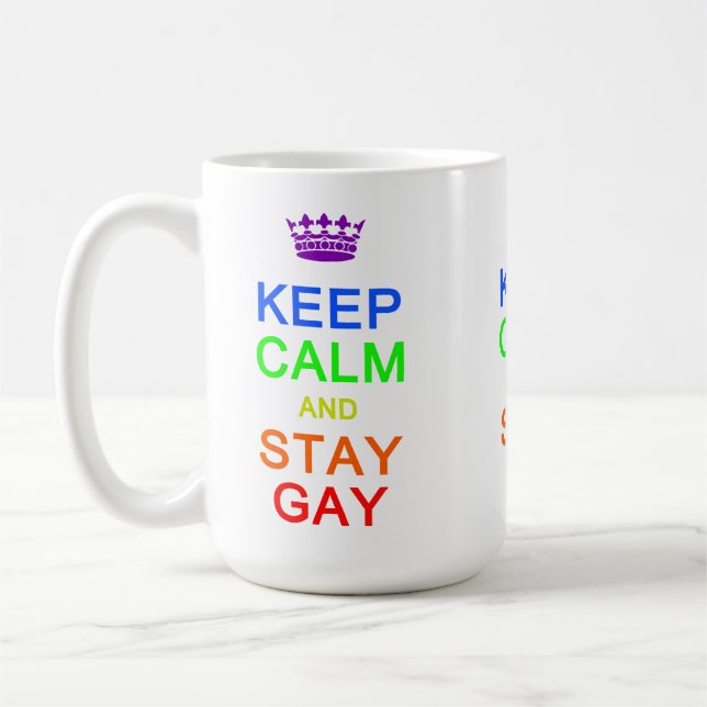 Conserver le calme et rester des tasses gays - cho (Gauche)