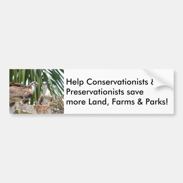 Conserver les terres parcs parcs Bumper Sticker (Devant)