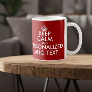 ConserverCalm Mugs modèle personnalisé