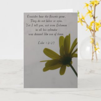 Consider How the Wildflowers Grow Card
