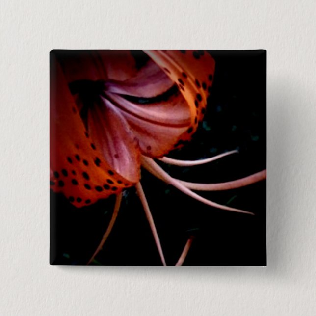 Consider the Lillies 103 2 Inch Square Button (Front)