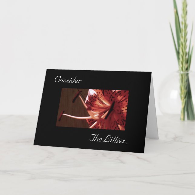 Consider the Lillies 105 Card (Front)