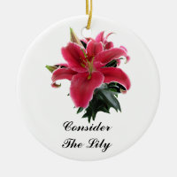 CONSIDER THE LILY-ORNAMENT