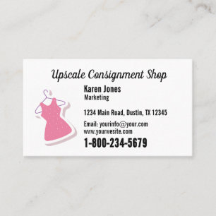 Consignment Shop Business Card with Logo