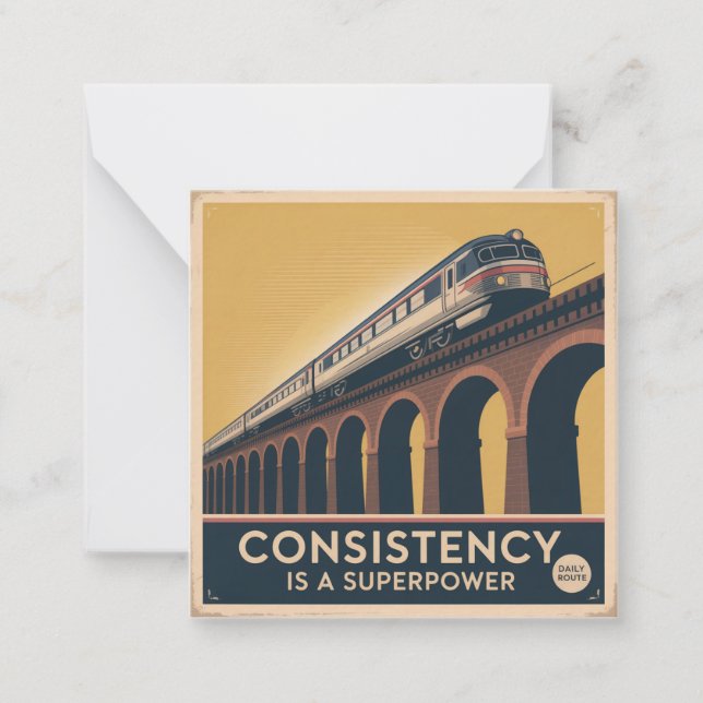 Consistency Is A Superpower Card (Front)