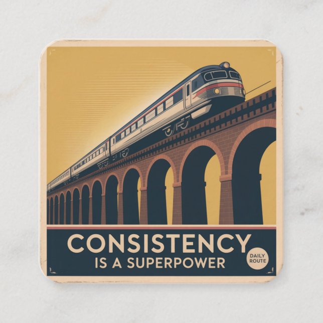 Consistency Is A Superpower Enclosure Card (Front)