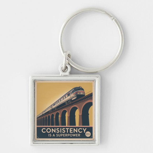 Consistency Is A Superpower Keychain (Front)