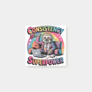 Consistency Is A Superpower Post-it Notes