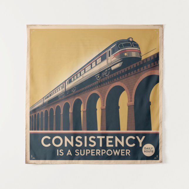 Consistency Is A Superpower Tapestry (Front)