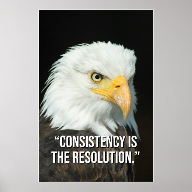 Consistency Is the Resolution Motivation Poster (Front)